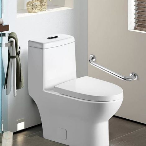 2 Pièces Barre appui WC Barre appui pour Personnes agées inoxydable 30 cm Main Courante Poignée de baignoire (1/5)