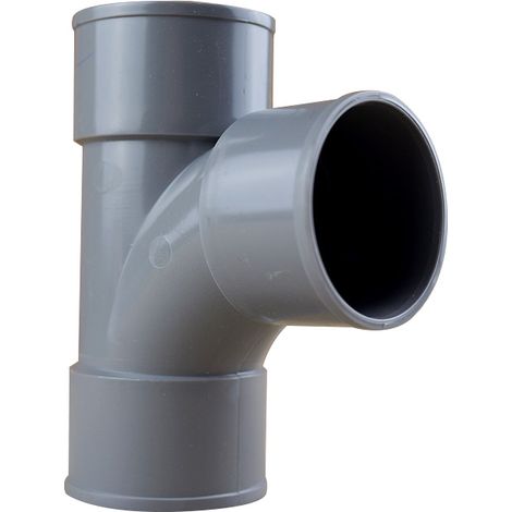Té pied de biche PVC 87°30 Femelle Femelle Ø50 - First Plast (1/4)