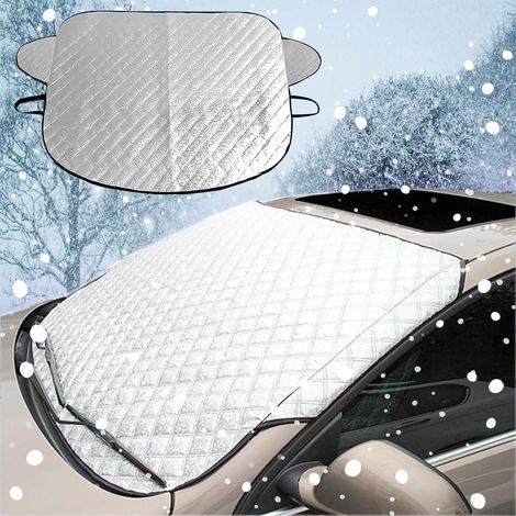 Auto Sonnenschutz Frontscheibe Auto Windschutzscheibenabdeckung Universal Frostschutz Auto Anti-Frost Abdeckung Windschutzscheibe Frostschutz (147x100 cm)