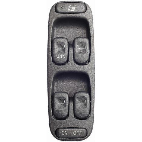 Interrupteur principal de lève-vitre électrique avant gauche pour Volvo V70, S70 et XC70 (1998-2000) - Pièce de rechange 8638452 (1/5)