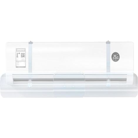 Klimaanlagen-Luftleitblech – Teleskopierbare Luftleitbleche, einziehbare transparente Führung für Wände, Häuser, Wohnungen, Wohnzimmer, Büros und Hotels (1/5)