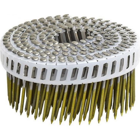 Pointes rouleaux plat fil PVC - 16° - 2.6x50 mm - Annelées Inox - Boite de 5250 - ARCA - SPRS2650AITB (1/2)