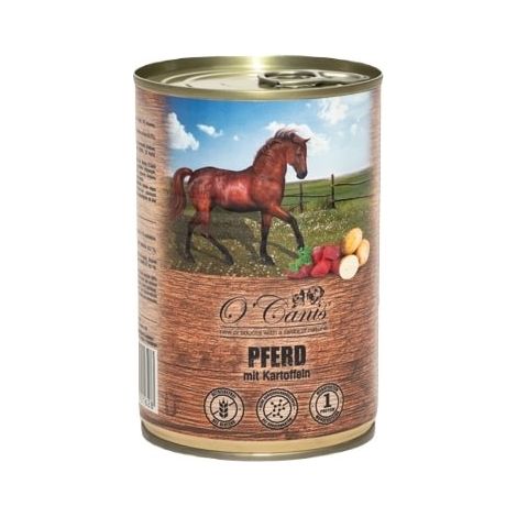 O''CANIS EXLUSIVES BOÎTE MENU DE VIANDE DE CHEVAL AVEC POMMES DE TERRE 400 G O'CANIS