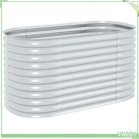 Lit surélevé de jardin - FAFEICY - 45514 - Acier galvanisé - 160x80x81 cm - Résistant aux intempéries (1/5)