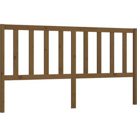 Maison Exclusive - Kopfteil Honigbraun 206x4x100 cm Massivholz Ki