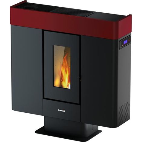 Pelletofen Moon, bordeaux B 95 x T 26,4 x H 99 cm
