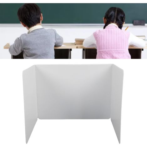 [Classe] [Écran] [Écran de confidentialité pour bureau scolaire] Plastique, 35.6x43.2x34.3cm (déployé), 4 pièces (1/5)