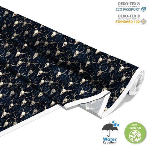 TESSUTI DECORATIVI PER ESTERNI OXFORD - Motivo Teschio I DX4214 (1/5)