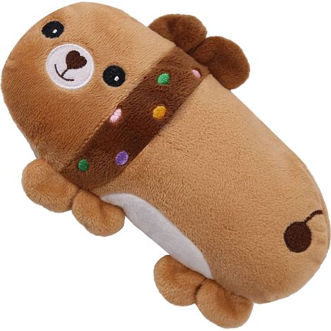 Peluche pour animaux de compagnie, résistante aux morsures, anti-grincement des dents, coussin décoratif mignon pour chien (1/5)