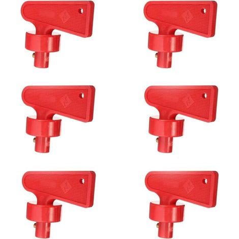 Isolateur Interrupteur De Batterie, Clé Coupe-Batterie Rouge 12v/24v, Commutateur Universel Pour Voiture (2) (1/5)