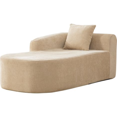 Canapé modulaire –Chenille – Mousse 30D – Sans montage – Coussin inclus –Kaki– Pour salon,studio,bureau (1/5)
