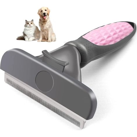 Brosse de toilettage flottante à 95 % pour chats et chiens, respectueuse de la peau, outil de démêlage des poils d'animaux, acier inoxydable (1/5)