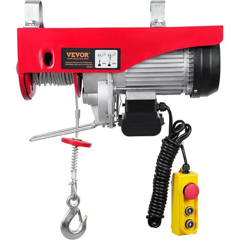 Treuil électrique 998 kg capacité de levage 1600W 220V avec télécommande de 427 cm et moteur en cuivre pour garage et entrepôt (1/5)