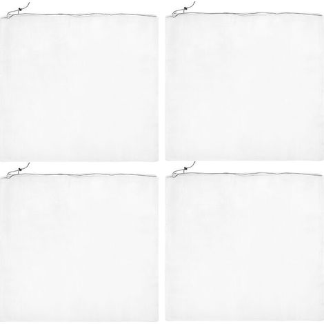 Lot de 4 sacs de protection en filet pour jeunes plants de légumes et arbres fruitiers, accessoires de jardin et de serre, 75 x 80 cm (1/5)