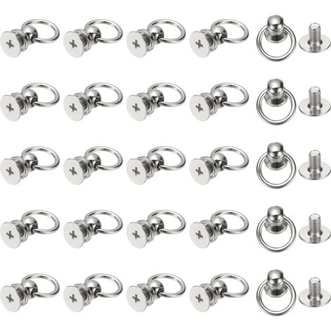 25 Pcs 7x5.5mm Rivet à Tête Ronde pour Travail Blanc (1/5)