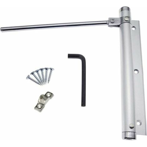 Ferme-Porte à Ressort en Alliage d'aluminium de Porte Closers réglable Monté en Surface Dispositif de Fermeture Automatique 45kg (1 pièce) (1/5)