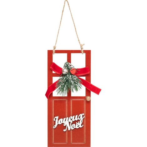 Sdn porta in legno jn rosso 15cm - Feeric lights & christmas