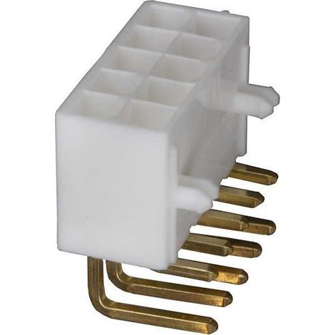 Connecteur Mini Fit mâle 10 Voies PCB 90°