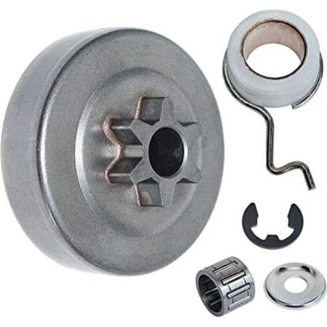 Tambour d\'embrayage à pignon 3/8\' – 6 dents pour tronçonneuses Stihl MS171 MS181 MS211 – Clip de roulement à aiguille inclus (1/5)