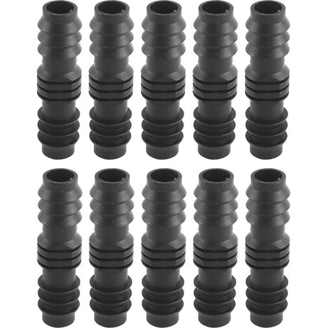 Lot de 10 raccords pour système d'irrigation goutte à goutte, connecteur droit pour tuyau PE 16 mm, raccord pour tuyau d'arrosage pour micro-asperseur (1/5)