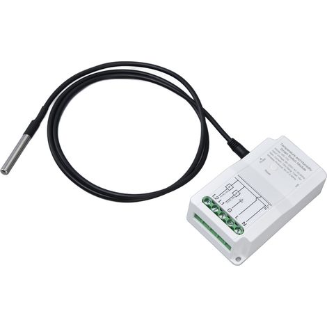 Module de commutation température/humidité WiFi à double sortie relais avec sonde de température 90-250 V pour l'application TUYA Smart (1/5)