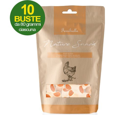 Sushi au poulet pour chiens 10 sachets