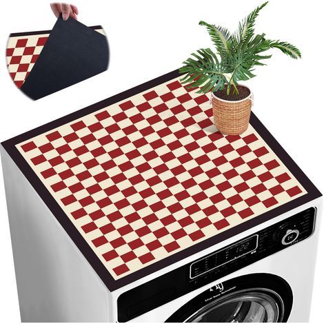 Protective Mat 60x60cm Non-Slip Cover for Washing Machine, Dryer, Kitchen, Laundry Room (1/5)