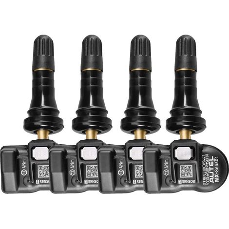 Capteur TPMS, Double Fréquence, Installation Facile, 4 Pcs Caoutchouc (1/2)