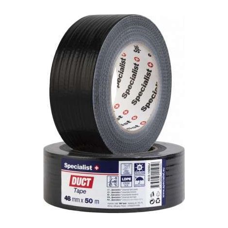 Ruban adhésif en plastique Specialist TNC-014/CS 48 mm 50 m noir