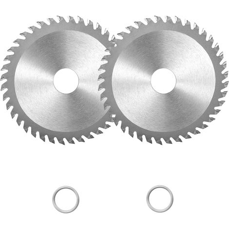 2 Pièces Lame de Scie en Carbure de Tungstène, Lame de Scie Circulaire 115mm avec 40 Dents, Disque a Tronconner le Bois pour Meuleuse D'angle, Diamètre Intérieur 22.23mm (1/5)