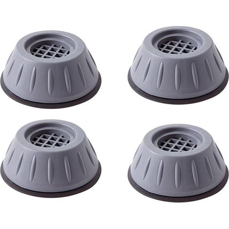 Support pour machine à laver avec amortisseur de chocs Pieds anti-vibrations, stabilisateurs antibruit (4 pièces, 8 cm)-AquaForge