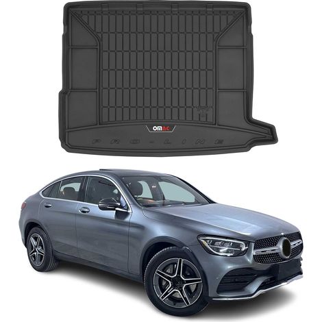 Tapis de Coffre 3D TPE Premium Compatible avec Mercedes GLC53 2015-2019 Bac de Protection de Coffre Intérieur antidérapant Revêtement de Coffre Bords Hauts pour Voiture Noir (1/5)