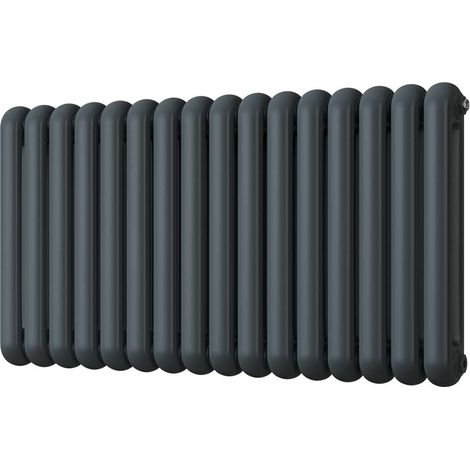Sherwood - Anthracite Round Top Column Radiator H600mm x W1132mm 2 Column (1/3)