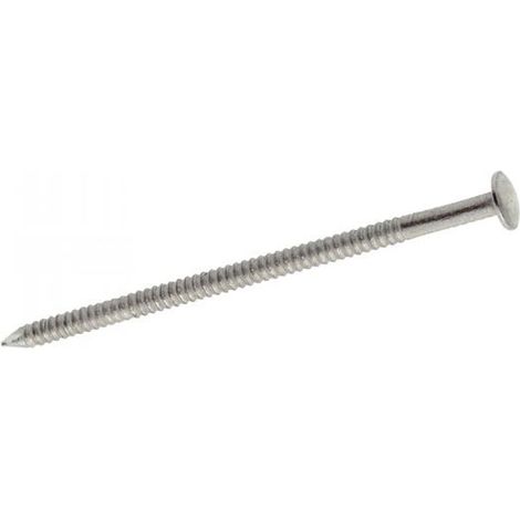 Pointe annelée - Tête bombée - Inox A2 2,3x40 mm - Boîte de 3150