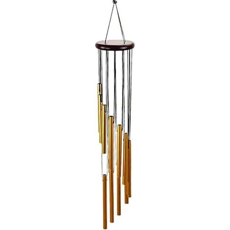 1 Article Carillon a Vent Exterieur Bambou,Carillon Exterieur Jardin,Carillon à Vent avec 12 Tubes en Aluminium Carillon Éolienne pour Maison Patio Jardin Arbre Intérieur Extérieur (1/4)