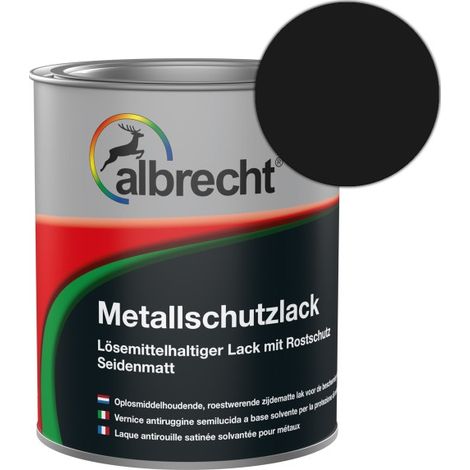 Albrecht Metallschutzlack 750 ml schwarz Lack Schutzlack Rostschutz Grundierung (1/2)
