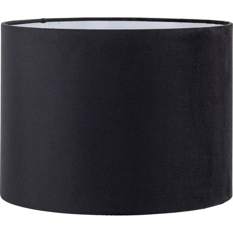 Abat jour cylindrique noir design élégant pour salon contemporain - noir profond élégant (1/3)
