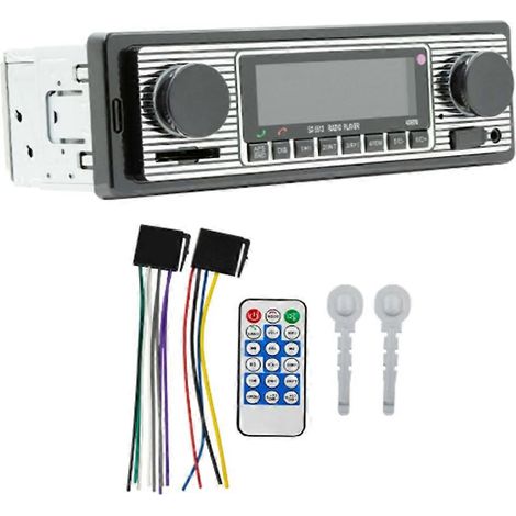 Autoradio avec lecteur MP3 mains libres Bluetooth stéréo 1 DIN (1/5)