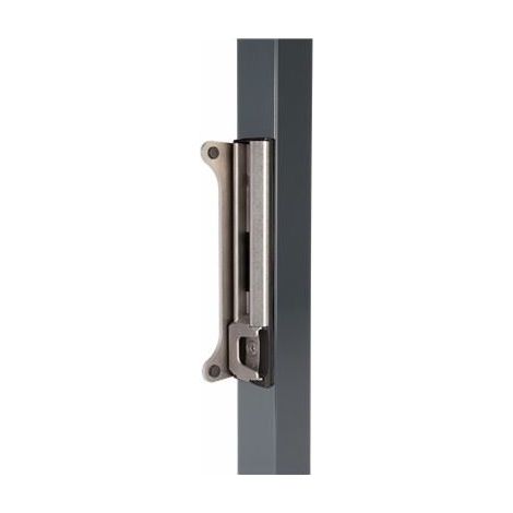 Locinox – Gâche de sécurité inoxydable pour portail – Système d'ancrage en acier inoxydable – Fixation Quick-Fix pour montage rapide – Réglable 40-60mm