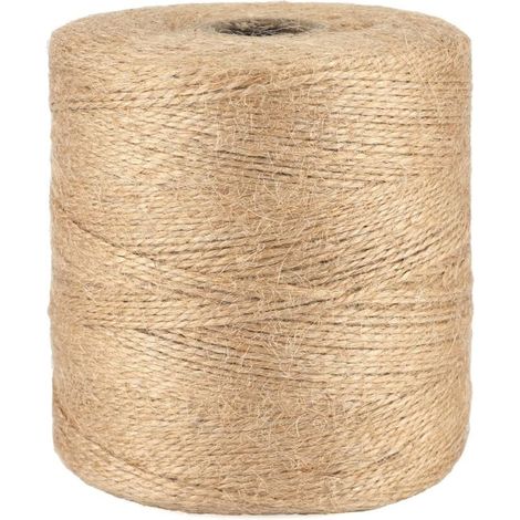500M Twine Jute Twine Gardening Twines Natural Rope Jute Thread Fine Rope for Gardening Wedding Decoration, DIY Crafts Gift Wrapping-TREETALK MUMU (1/4)