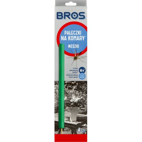 Répulsifs anti-moustiques et anti-moucherons Bros - 4 pièces, couverture de 60 m²