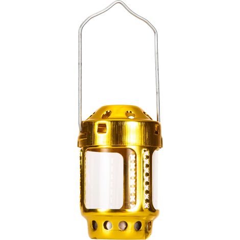 Lanterne à bougie portable pour la pêche nocturne, à suspendre en camping et en plein air (alliage d'aluminium). (1/3)