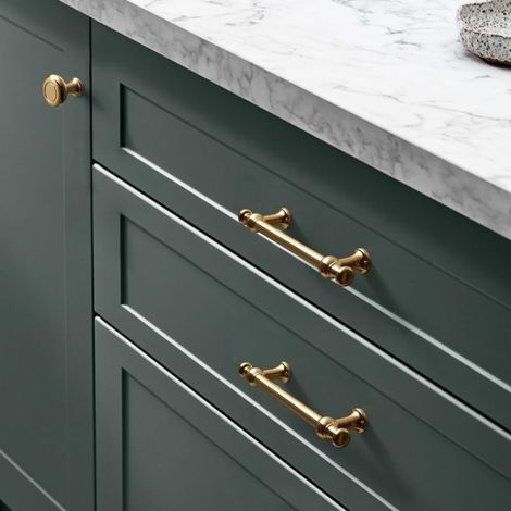 Poignée de tiroir dorée de 128 mm (10,5 pouces) pour armoire de cuisine, chambre, salle de bain ou bureau. (1/2)