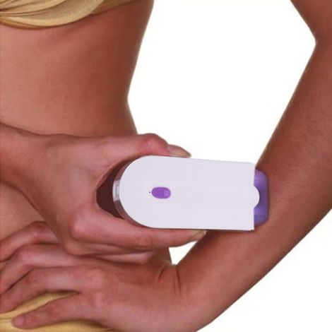 Épilateur électrique unisexe pour usage domestique, rechargeable par USB, à induction et lumière bleue, pour aisselles, bras et jambes. Rasoir indolore. (1/5)