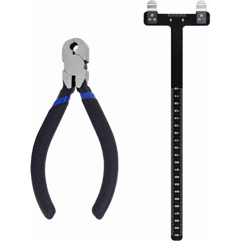 Outil de réglage pour arc, pince à embouts, équerres en T, règle de réglage pour accessoires de corde d'arc classique et à poulies (1/5)