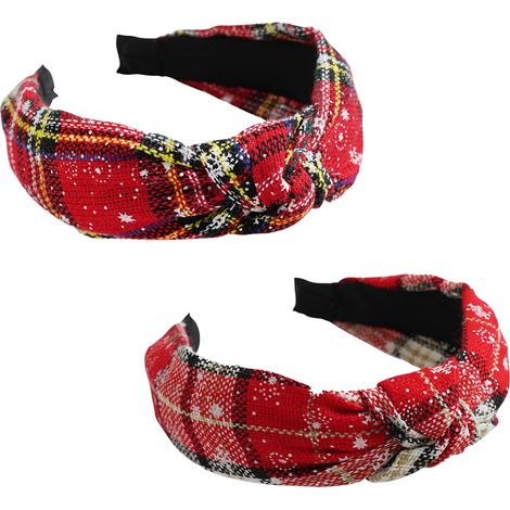 Cinta Para El Cabello Con Forma De Copo De Nieve - Accesorio Festivo Para Navidad Y Fiesta - 2 Unidades (1/5)