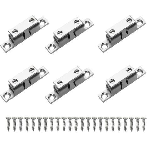 6pcs Double Ball Lock, Brass Latch, 50mm Cabinet Latch (1/5)