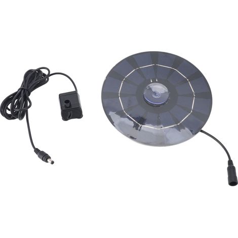 Kit de pompe solaire ronde en silicium monocristallin 10 W pour bassin de jardin (18 V CC), tête de pompe de 3 m (9,8 pi). (1/5)
