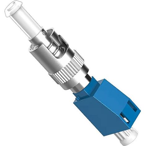 Adaptateur de connecteur fibre optique simplex ST mâle vers LC femelle UPC, compatible avec les coupleurs de wattmètres optiques OTDR à stylo à lumière rouge FTTH (1/5)