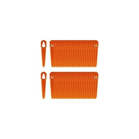 LaBlanc - Lot de 100 Lames Compatible pour Coupe Bordure Stihl PolyCut 2-2 PolyCut 3-2, FSA 45 FSA 57 FSE 52, Lames en Plastique pour Coupe Bordure Stihl sans Fil, (1/4)